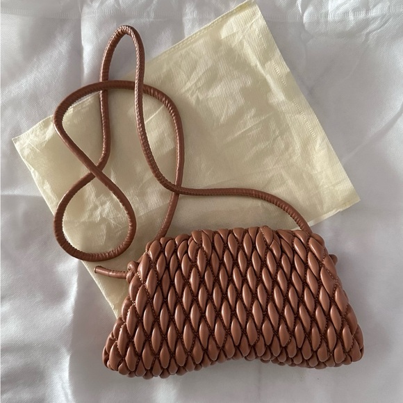 Designer Inspo Tan Crossbody Pouch - Picture 2 of 10
